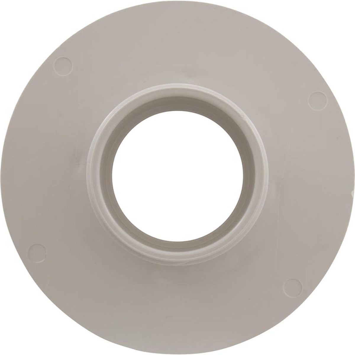 Wall Fitting, Aquastar, 6"dia, 2-1/2"mpt x 2"s, White
