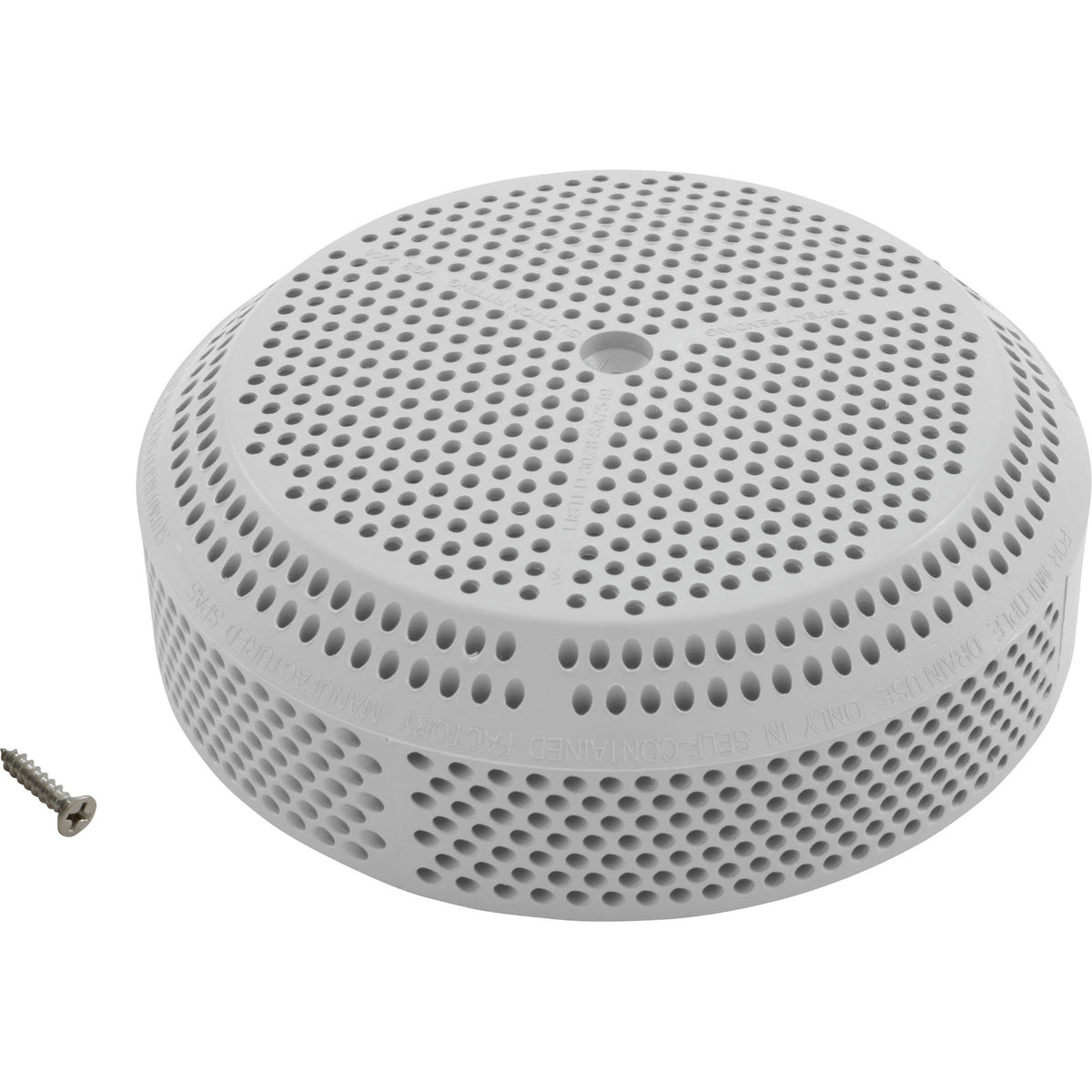 Suction Cover, BWG/GG, 4-7/8", 179/256 gpm, White