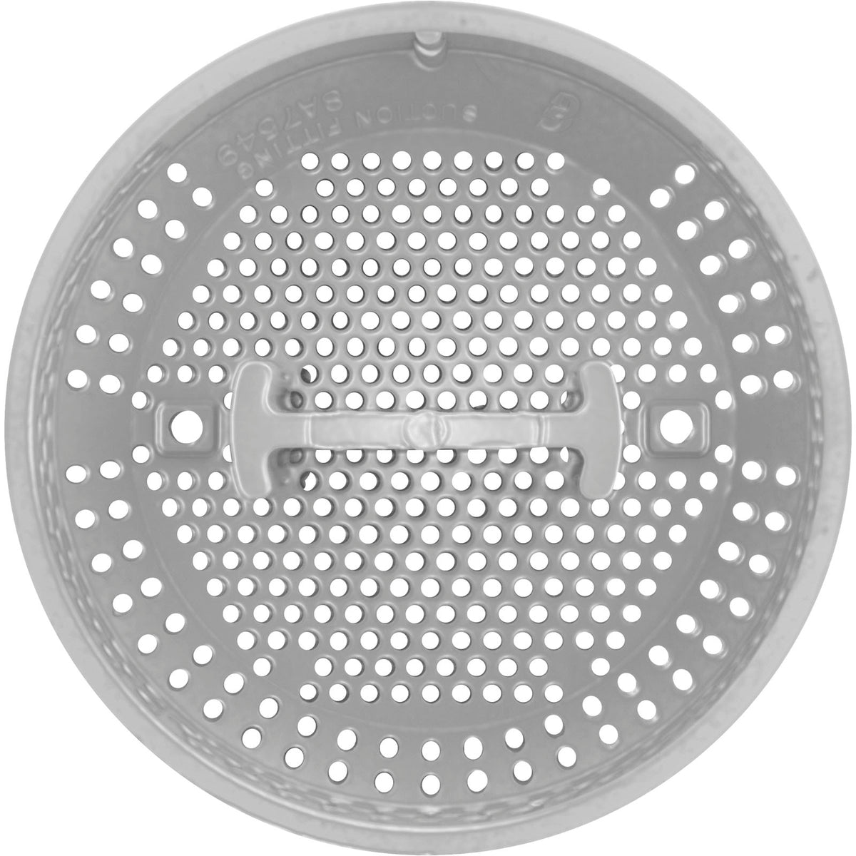Suction Cover, BWG, 3-3/4", 100gpm, White, Bath Only