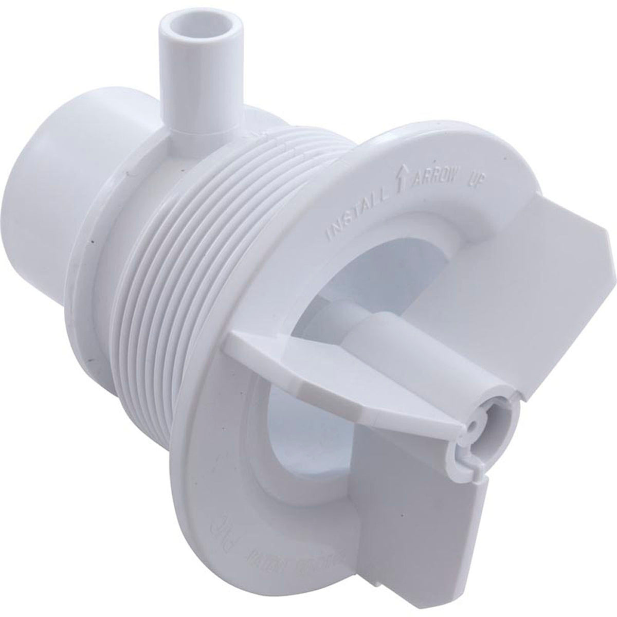 Wall Fitting, BWG/BWG Suction Assembly, 3-5/8"hs, 2"spg, White