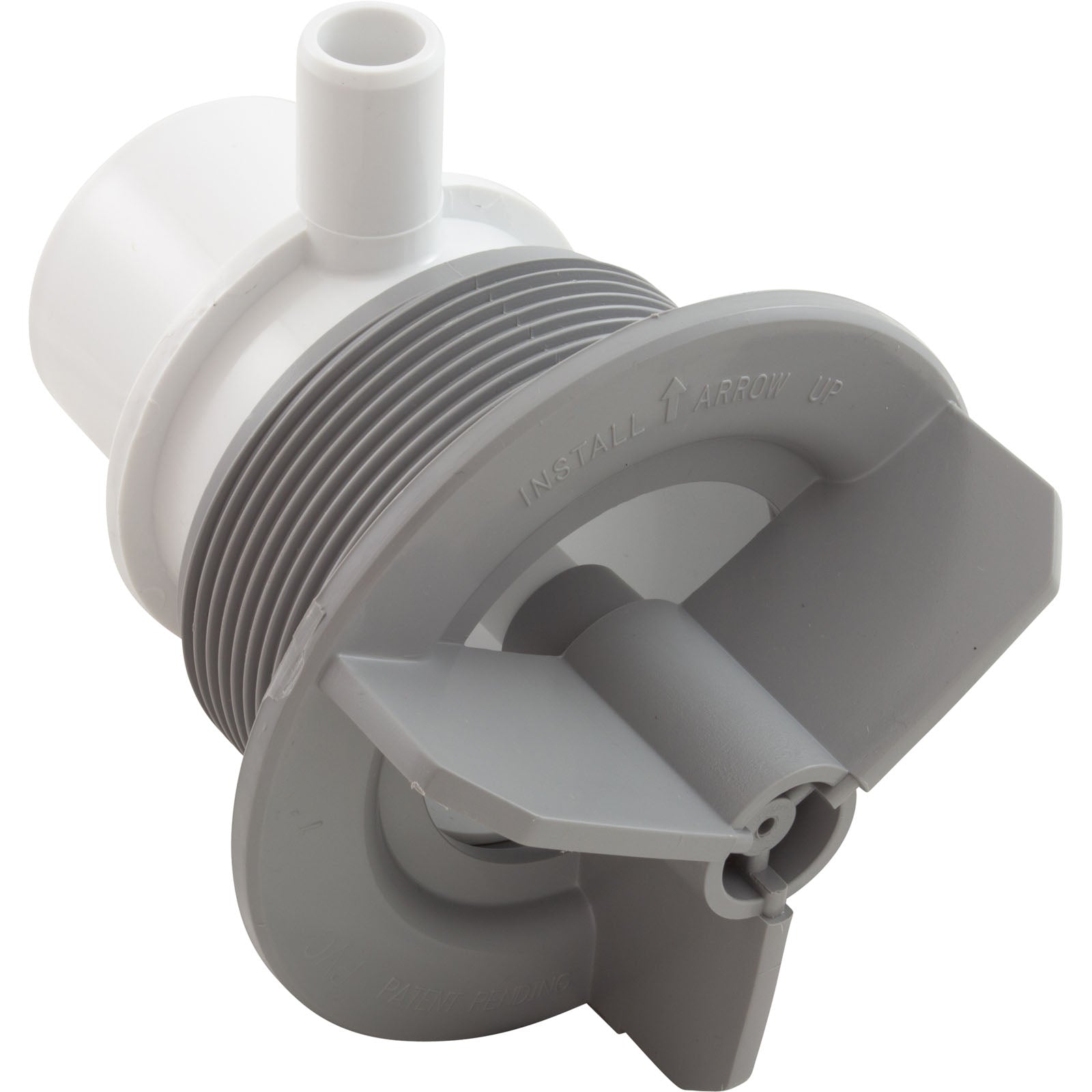 Wall Fitting, BWG/GG Suction Assembly, 3-5/8"hs, 2"spg, Gray