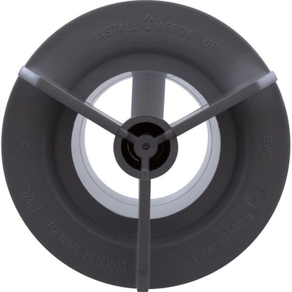 Accesorio de pared, conjunto de succión BWG/BWG, 3-5/8" de alto, 2-1/2" de espiga, gris