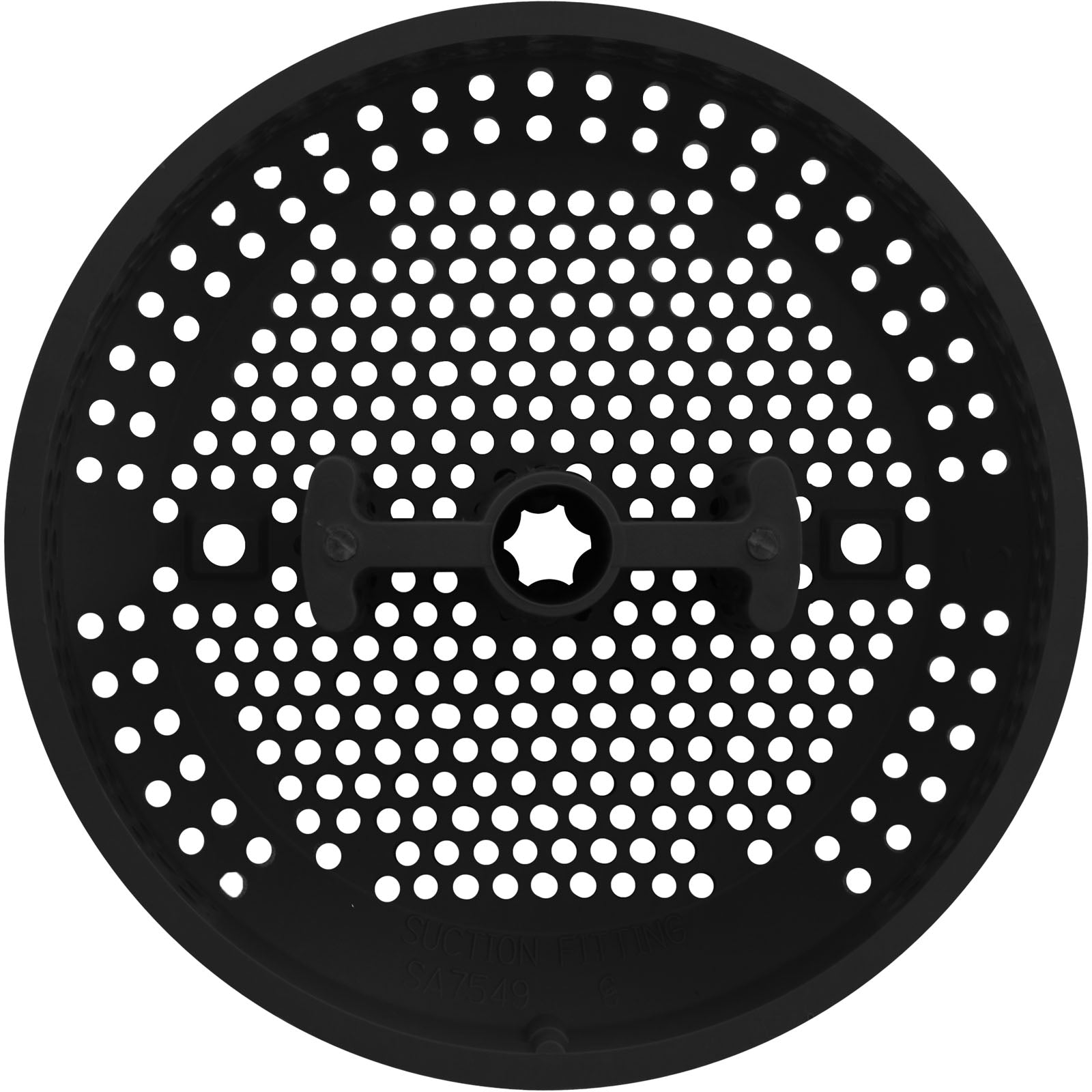 Suction Cover, BWG/GG, 3-3/4", 124 gpm, Black, w/Screws