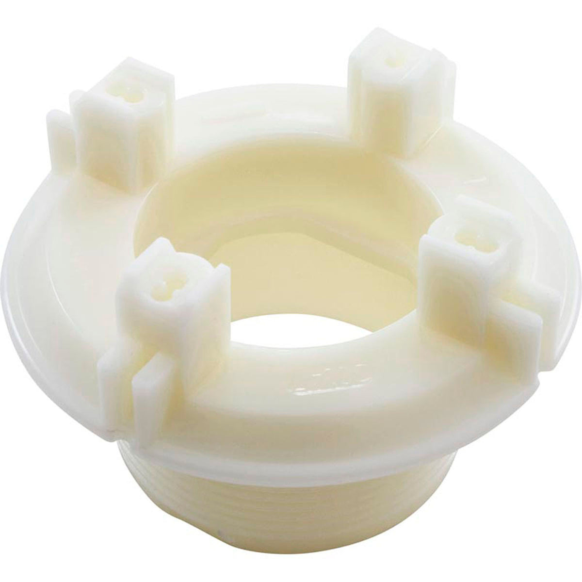 Wall Fitting, BWG/GG, 2-3/8"hs, 2"s, White