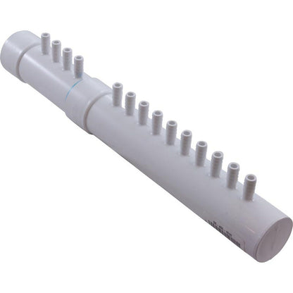 Manifold, 3/8" Barb, 14 Port, Dead End, 1-1/2" Spigot