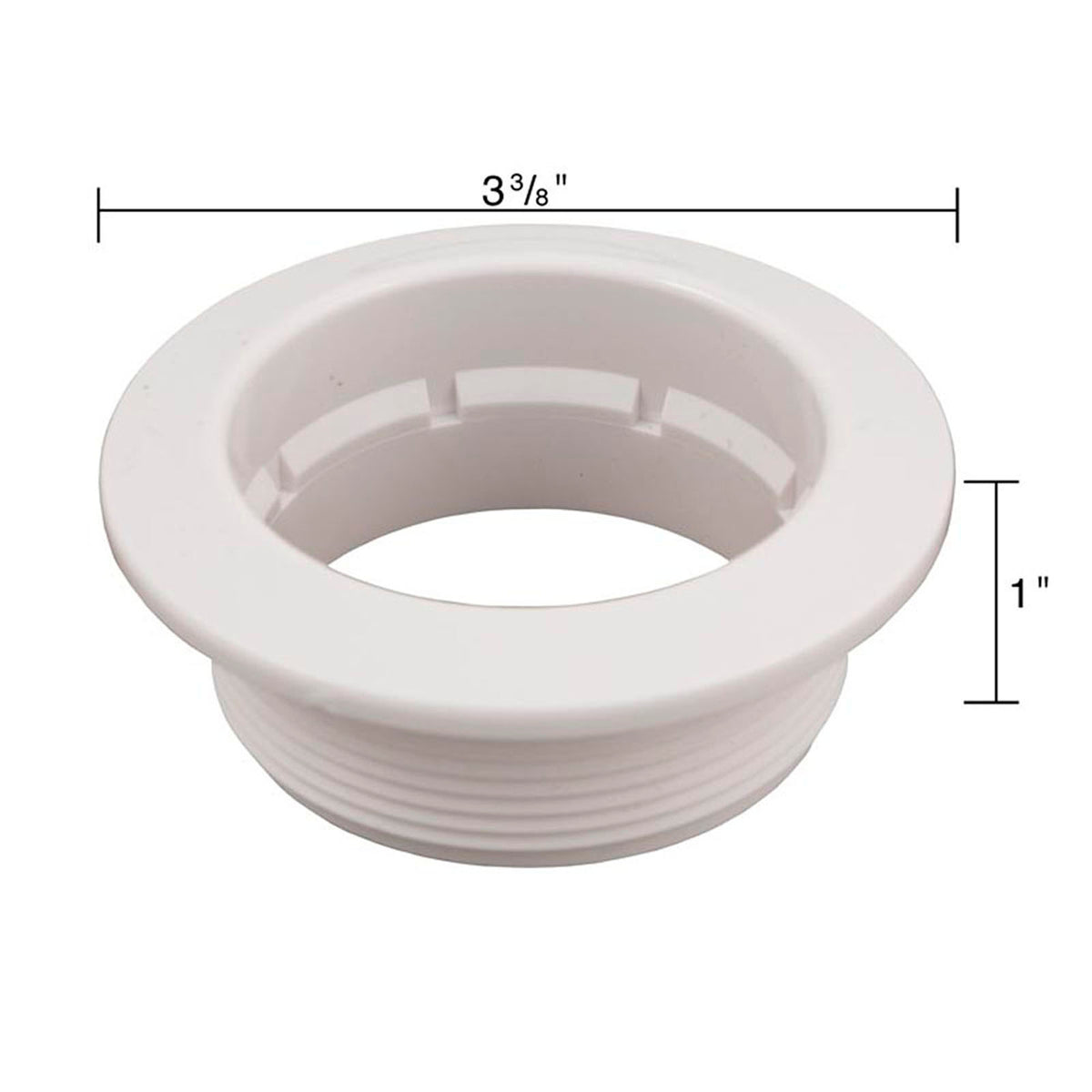 Hydro Air-Wall Fitting, BWG/HAI Caged Freedom, 2-5/8"hs, White