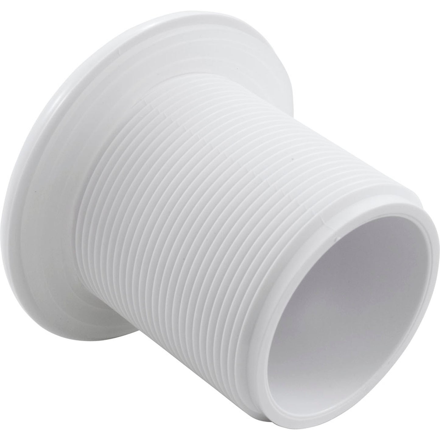 Jet Intl, BWG/HAI Hydro Jet, largo, 3-3/8" fd, sin tuerca, dir., blanco