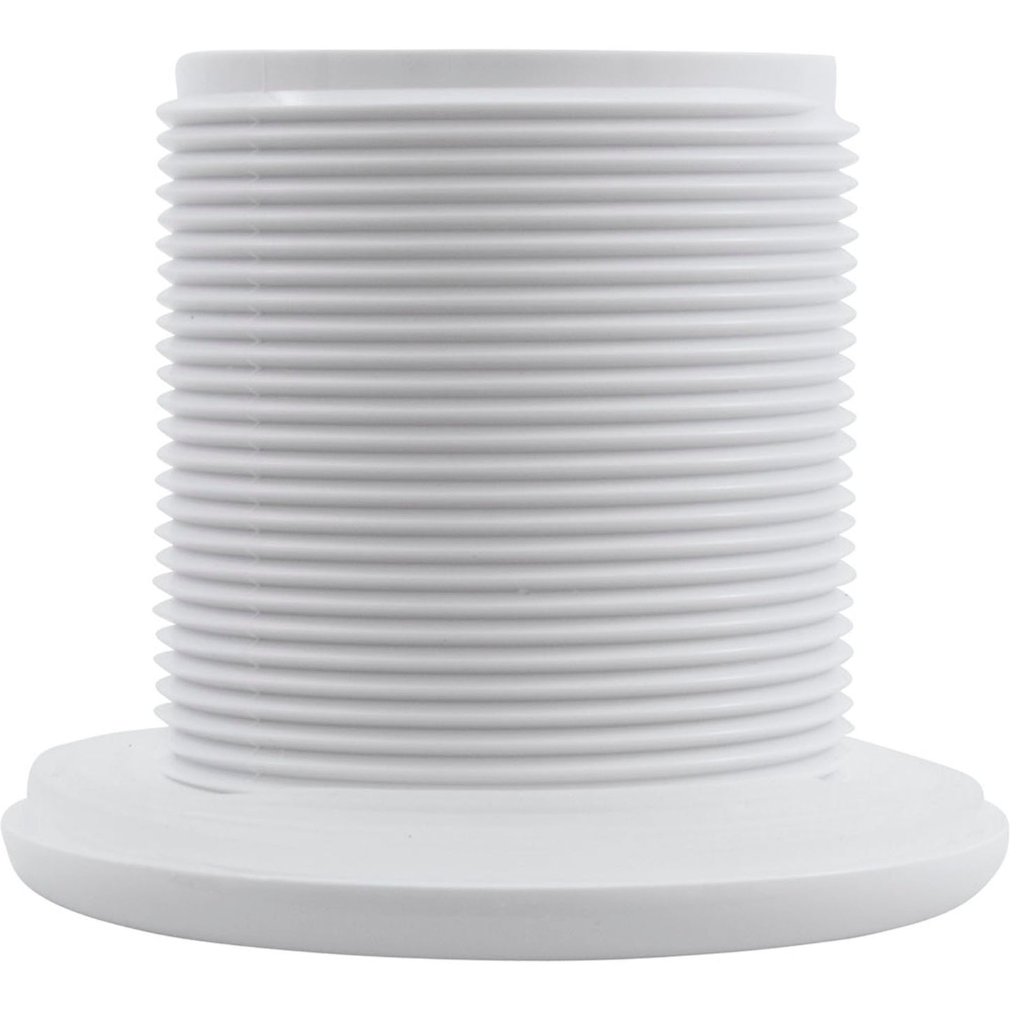 Jet Intl, BWG/HAI Hydro Jet, largo, 3-3/8" fd, sin tuerca, dir., blanco