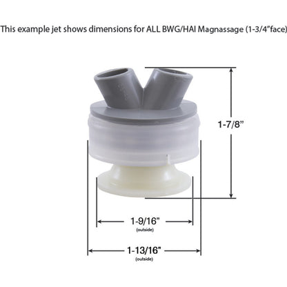 Buse, Balboa Water Group/HAI Magnassage, Twin Roto, blanche