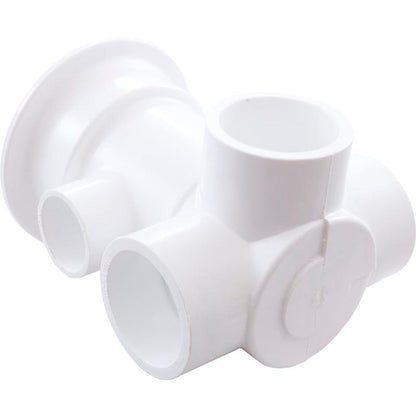 Cuerpo de chorro, chorro de mariposa de 3 puertos BWG/HAI, 3-1/4" de alto, a1" de ancho, 1-1/2" de ancho