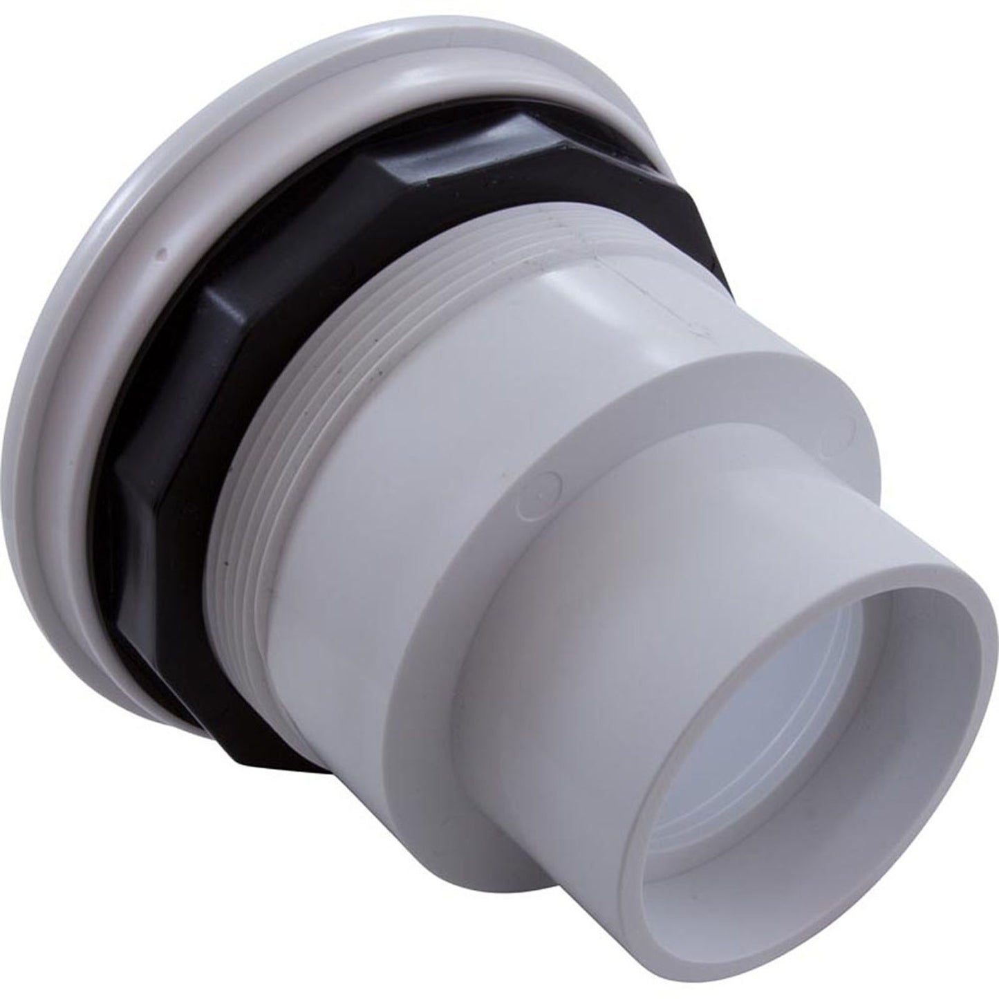 Wall Fitting, BWG/HAI Whirlpool, 3-5/16"hs, w/Nut, White