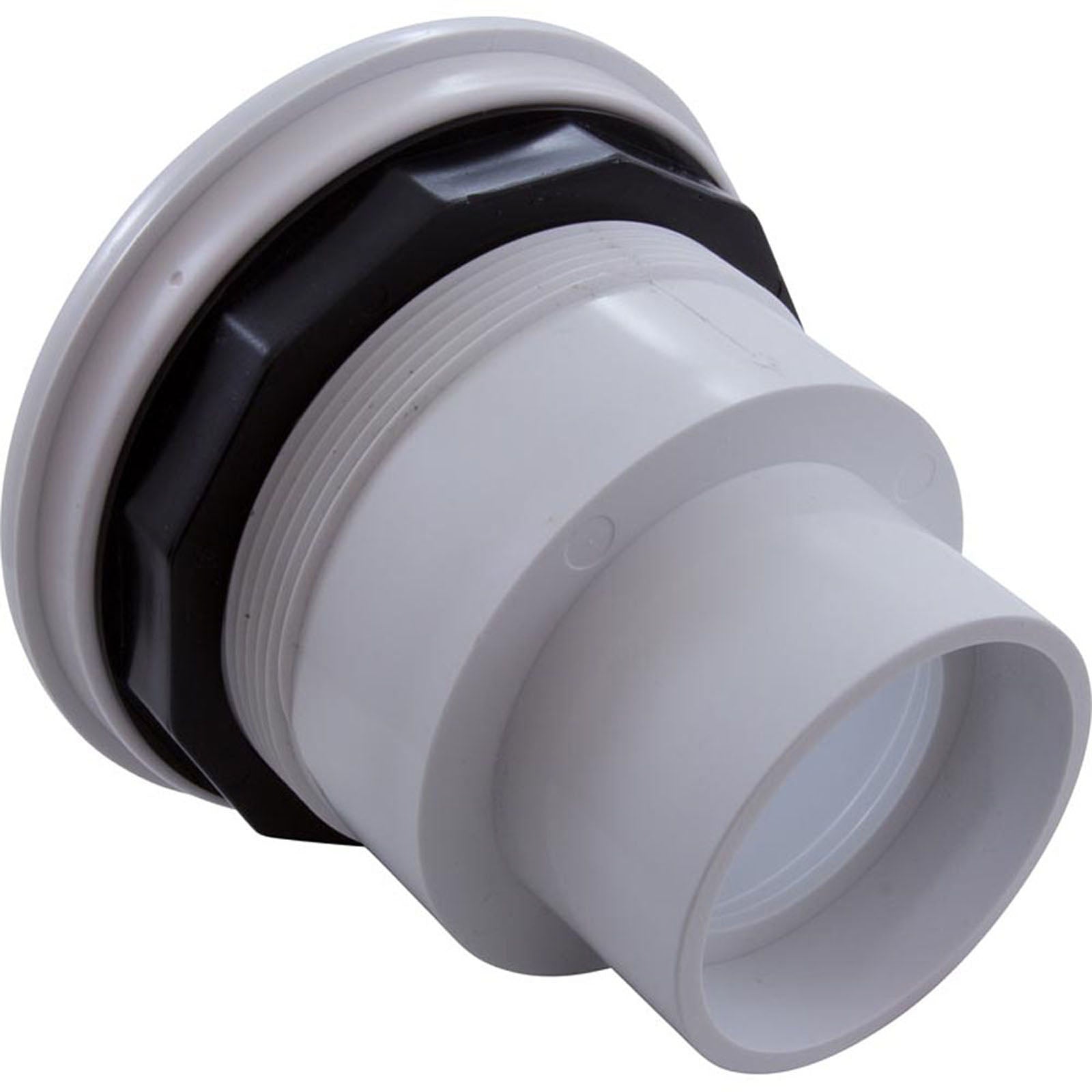 Wall Fitting, BWG/HAI Whirlpool, 3-5/16"hs, w/Nut, White