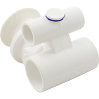 Jet Body, BWG/HAI Slimline, w/Extended Wall Fitting, White