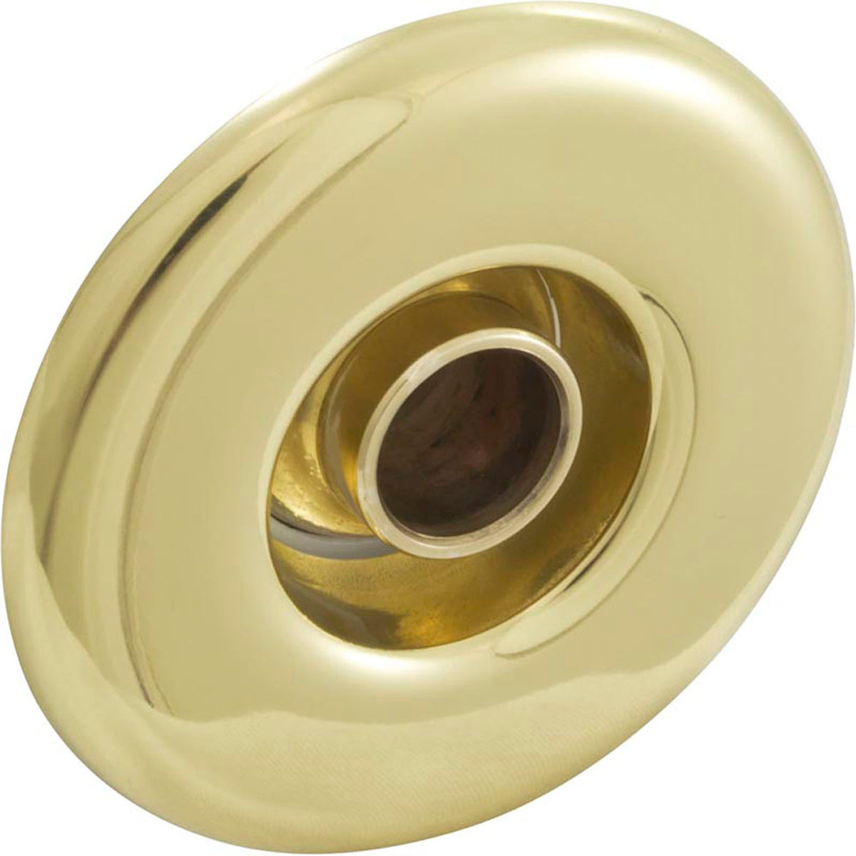 Escutcheon, BWG/HAI Slimline, Smth, w/Dir Eyeball, Brass