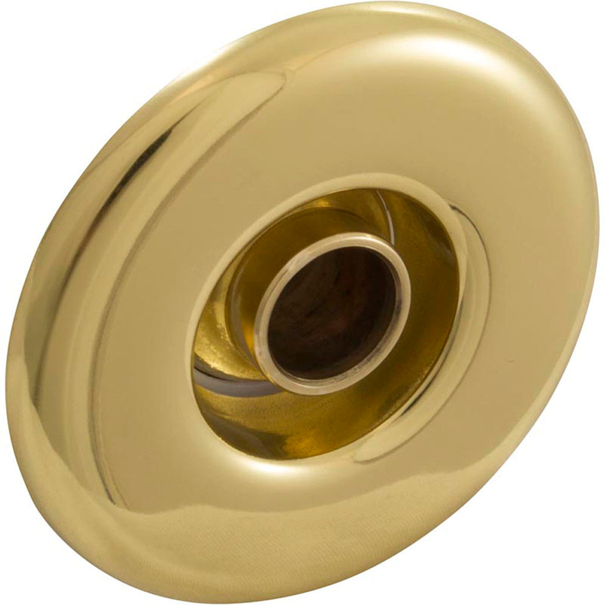 Escutcheon, BWG/HAI Slimline, Smth, w/Dir Eyeball, Brass