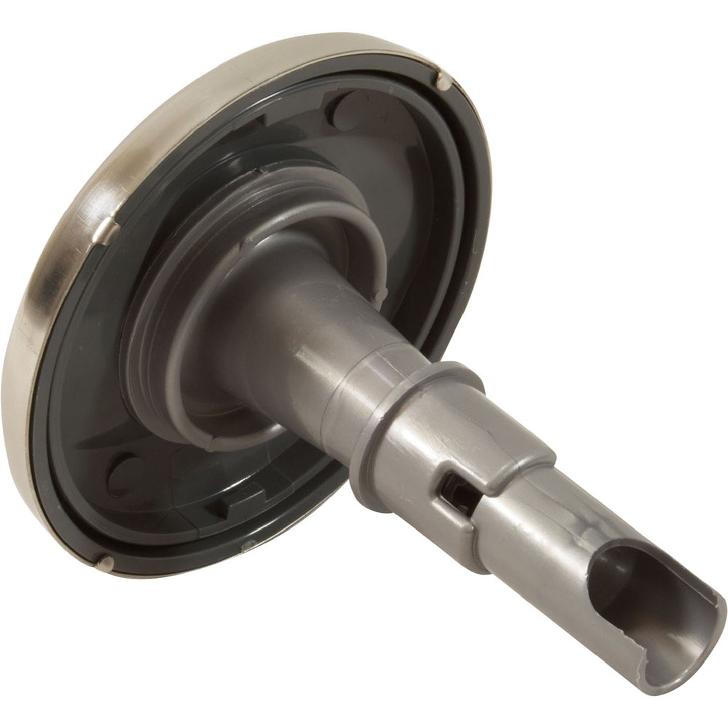 Jet Intl, Jacuzzi Mini PowerPro FX, 3-1/4" fd, acero inoxidable/gris claro