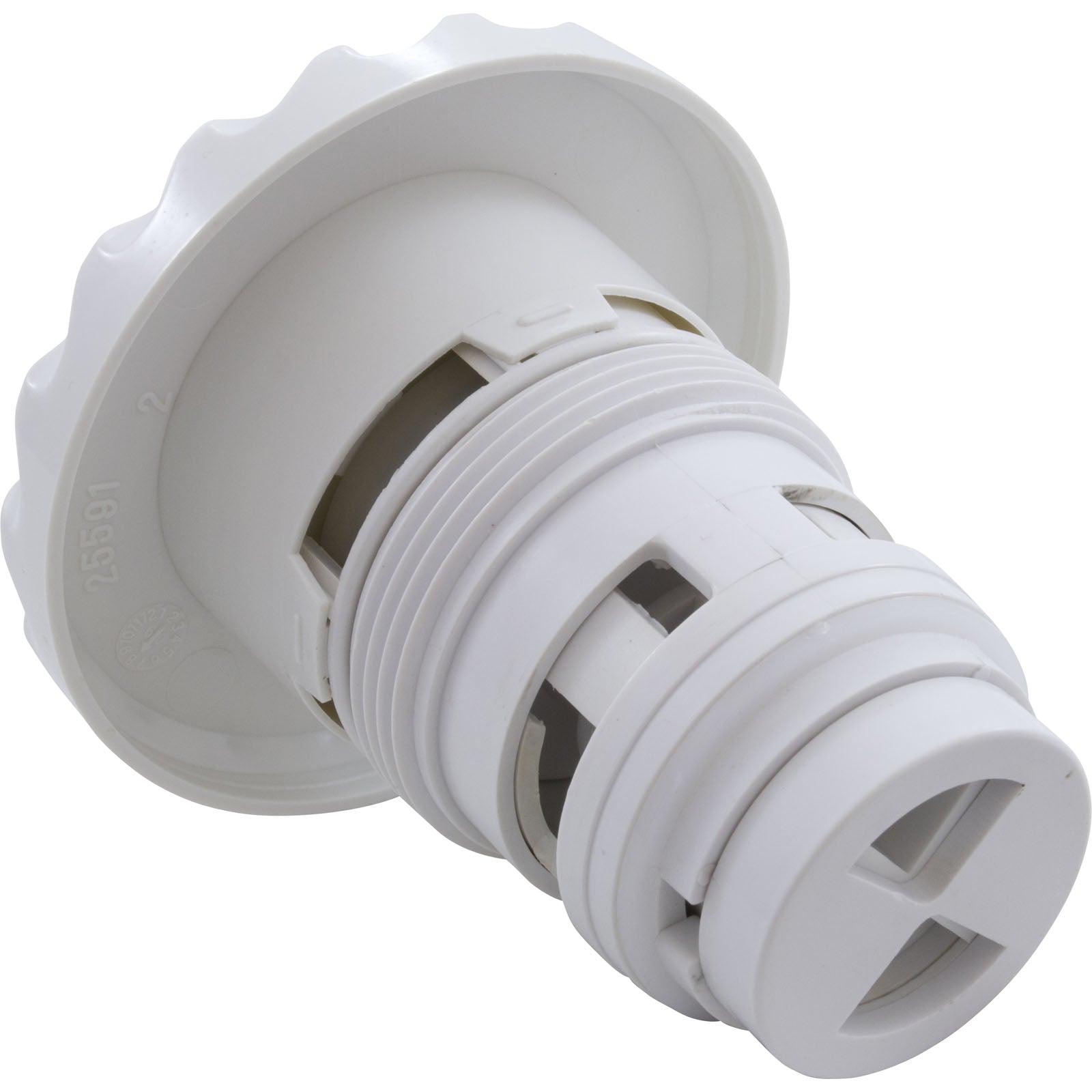 Jet Intl, Poly Jet Generic, 3-3/8"fd, Roto, Dlx Scal, White