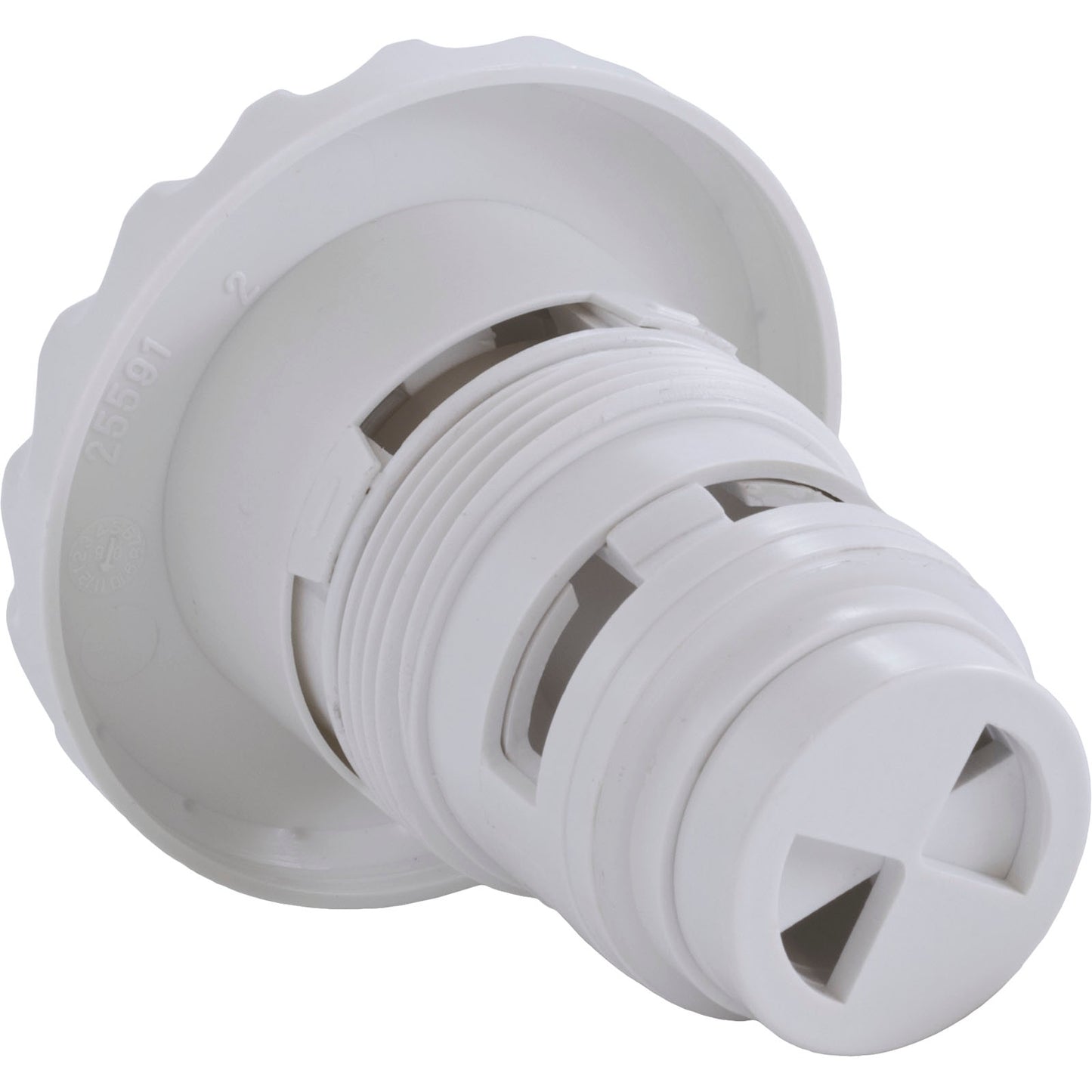 Jet Intl, Poly Jet Generic, 3-3/8"fd, Twin Roto, Dlx Scal, Blanc