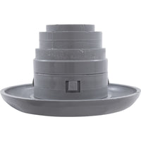 Jet Intl, CMP Spa, 4-1/8"fd, Massage, Smth Scal, Gry