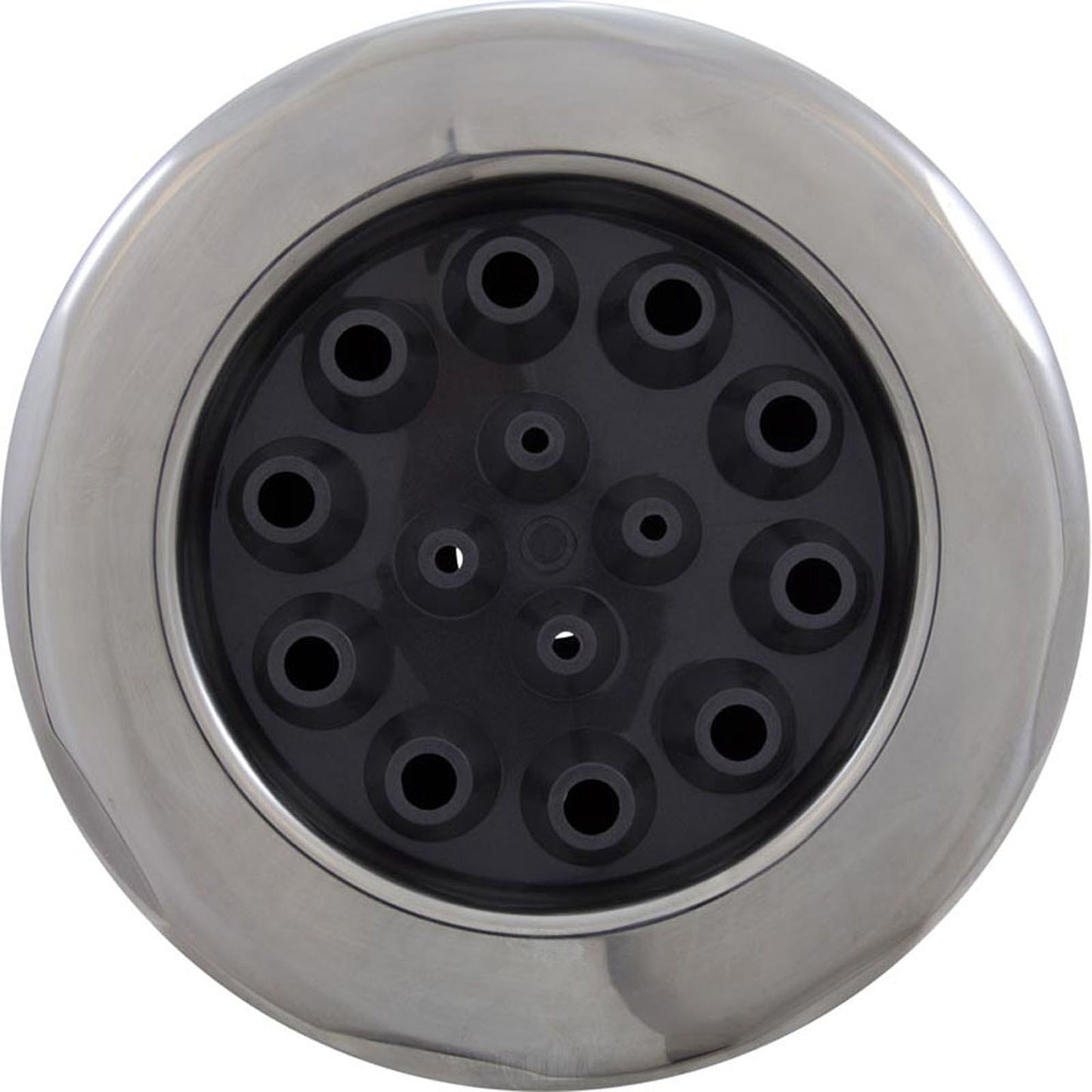 Jet Intl, CMP Jumbo, 7-1/2"fd, Massage, Scalloped, SS/Dk Gry