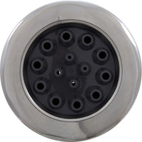Jet Intl, CMP Jumbo, 7-1/2"fd, Massage, Scalloped, SS/Dk Gry