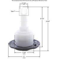 Jet Intl, CMP Typhoon 300, 3"fd, Roto, Scalloped, SS/Dk Gry