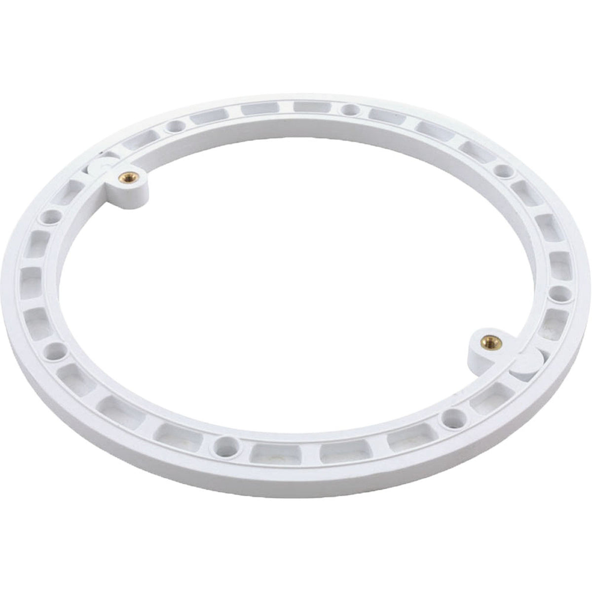 Main Drain Frame, Generic, 7-1/4" Diameter, Round, White