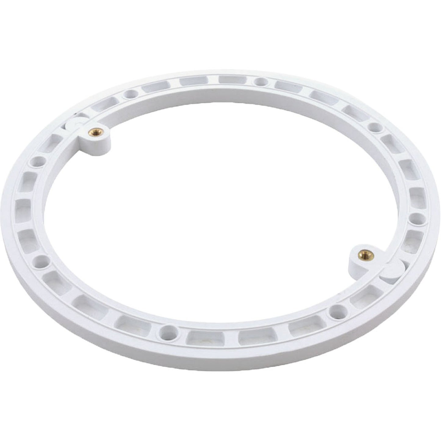 Main Drain Frame, Generic, 7-1/4" Diameter, Round, White
