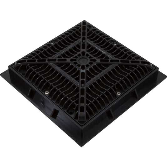 Main Drain Frame, CMP, 9" x 9", Black, w/ Gate