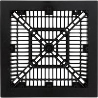 Main Drain Frame, CMP, 9" x 9", Black, w/ Gate