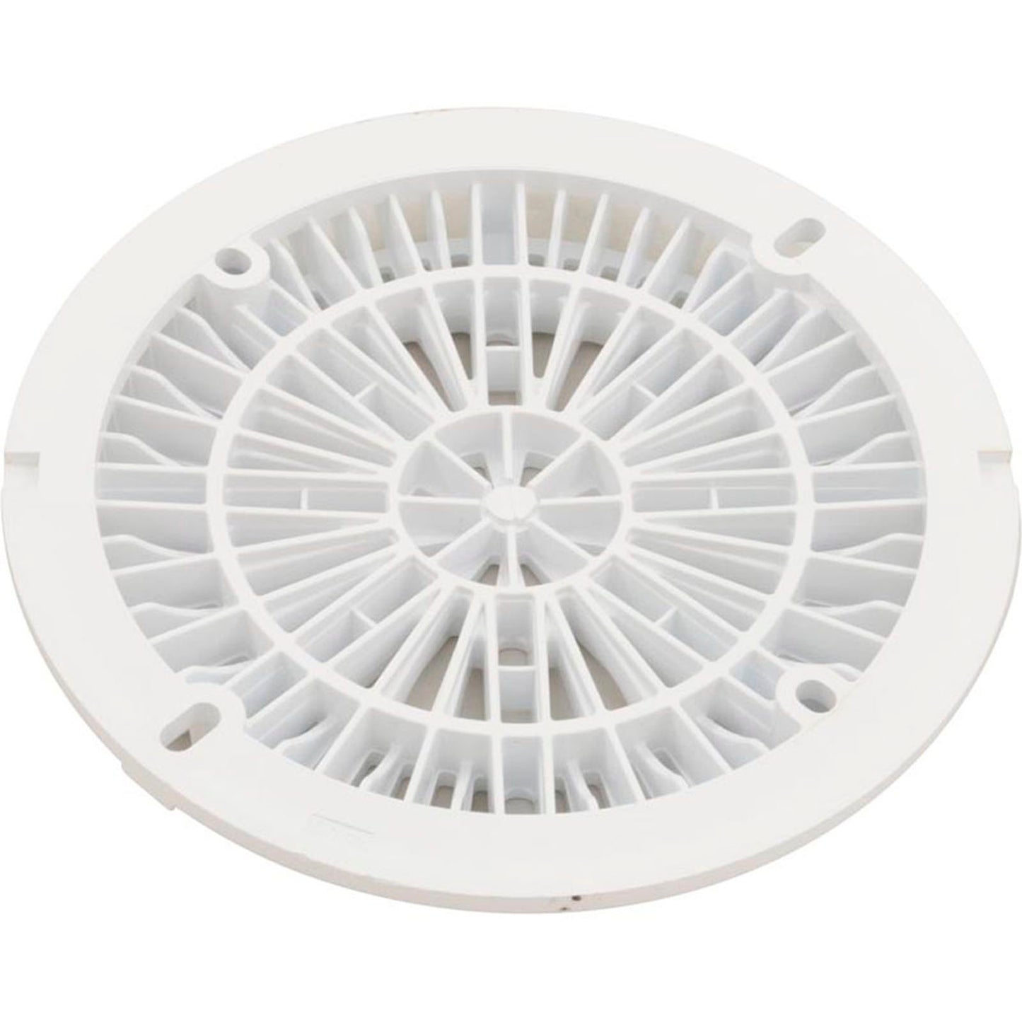 Main Drain Cover, CMP Galaxy, 8", White, w/ Screw Kit