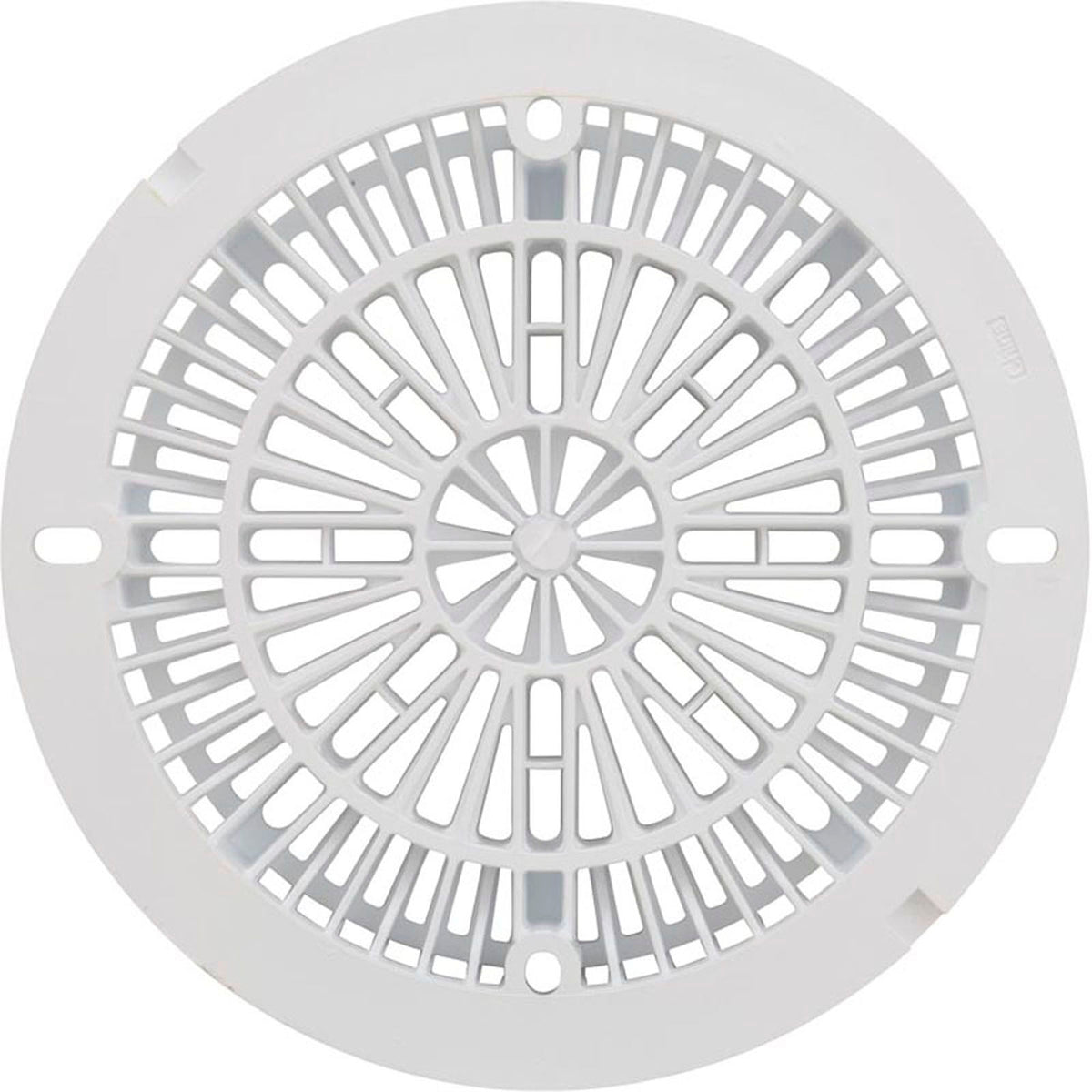 Main Drain Cover, CMP Galaxy, 8", White, w/ Screw Kit