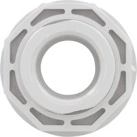 Wall Fitting, CMP, 3"hs, 1-1/2"mpt, 3-5/8"fd, w/Nut, White