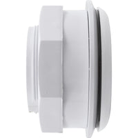 Wall Fitting, CMP, 3"hs, 1-1/2"mpt, 3-5/8"fd, w/Nut, White