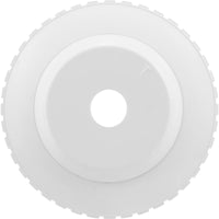 Eyeball Fitting, CMP, 1-1/2"mpt, 3-3/8"fd, 3/8"Orifice, Wht