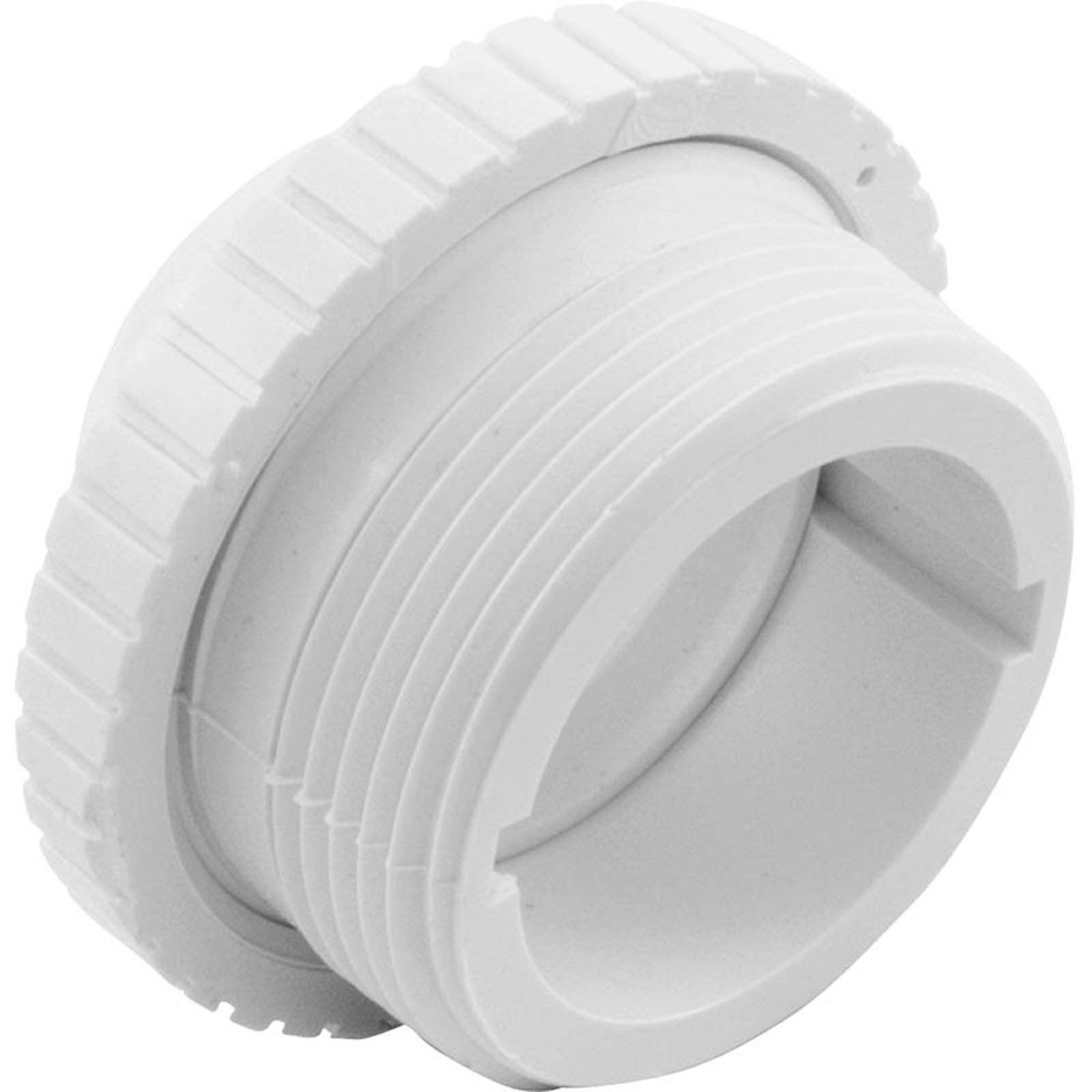 Eyeball Fitting, CMP, 1-1/2"mpt, 2-3/8"fd, 3/4"Orifice, Wht