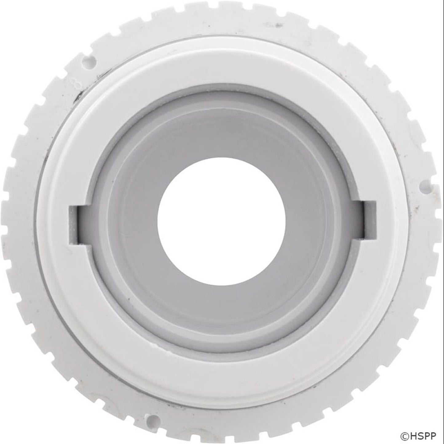 Eyeball Fitting, CMP, 1-1/2"mpt, 2-3/8"fd, 3/4"Orifice, Wht