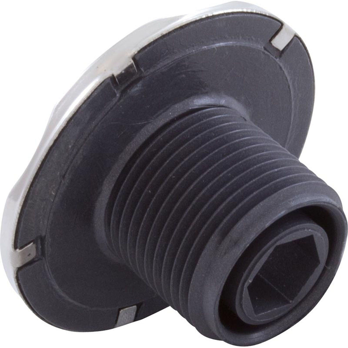Jet Intl, CMP Cluster, 2"fd, Fixed, Scalloped, SS/Dk Gry