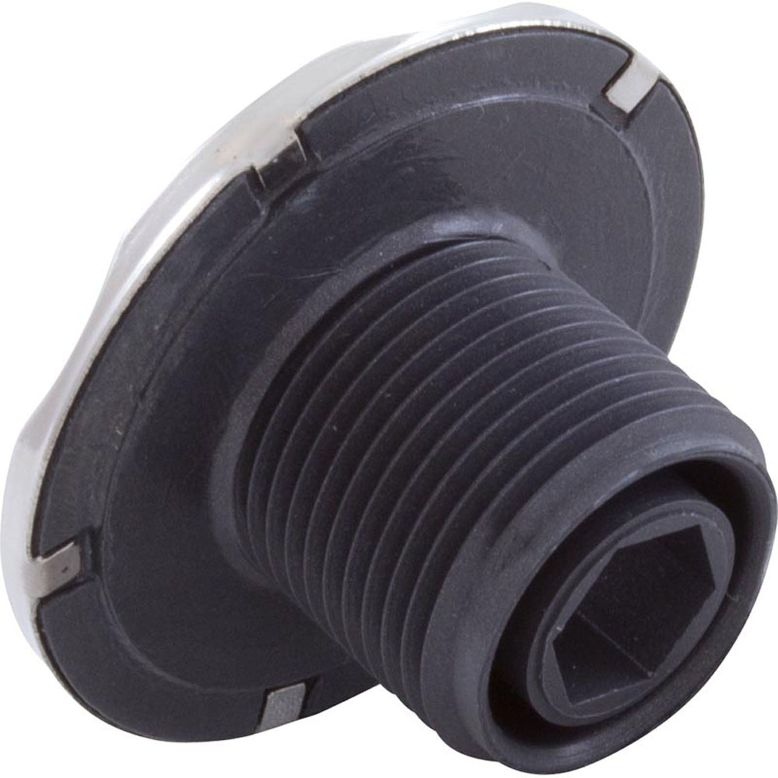 Jet Intl, CMP Cluster, 2"fd, Fixed, Scalloped, SS/Dk Gry