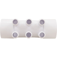 Manifold, CMP, 2"s x 2"s x (6) 3/4"b, Flow Thru
