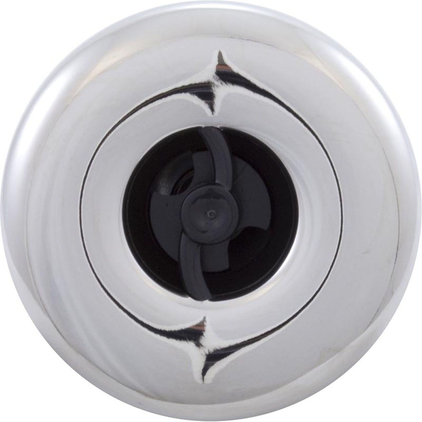 Jet Intl, RD Quantum, 2-1/4"fd, Twin Roto, solide, inox/noir, filetage