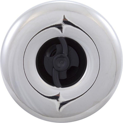 Jet Intl, RD Quantum, 2-1/4"fd, Twin Roto, solide, inox/noir, filetage