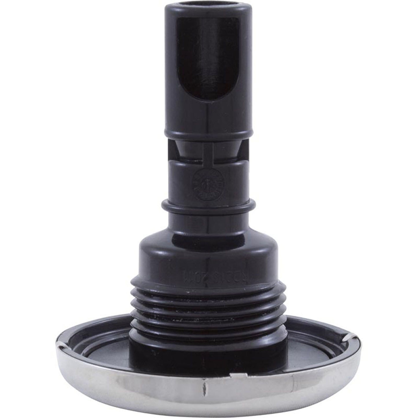 Jet Intl, RD Quantum, 2-1/4"fd, Twin Roto, solide, inox/noir, filetage