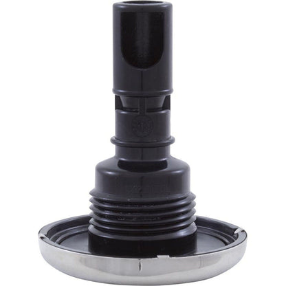 Jet Intl, RD Quantum, 2-1/4"fd, Twin Roto, solide, inox/noir, filetage