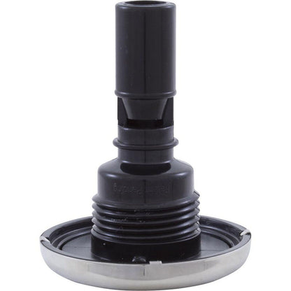 Jet Intl, RD Quantum, 2-1/4"fd, Twin Roto, solide, inox/noir, filetage