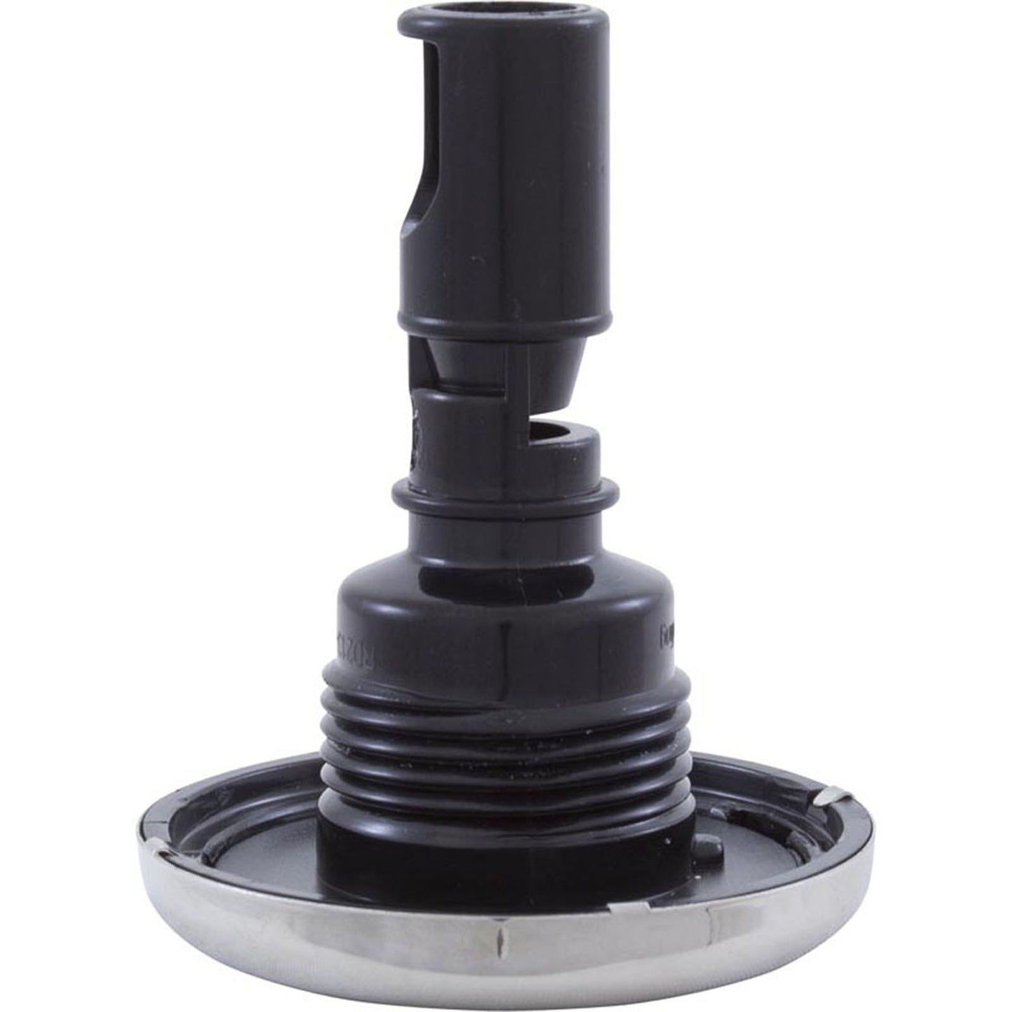 Jet Intl, RD Quantum, 2-1/4"fd, Twin Roto, solide, inox/noir, filetage