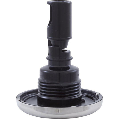 Jet Intl, RD Quantum, 2-1/4"fd, Twin Roto, solide, inox/noir, filetage