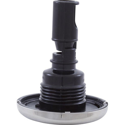 Jet Intl, RD Quantum, 2-1/4"fd, Twin Roto, solide, inox/noir, filetage