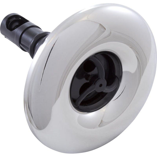 Jet Intl, RD Quantum, 3-3/8"fd, Twin Roto, solide, inox/noir, filetage