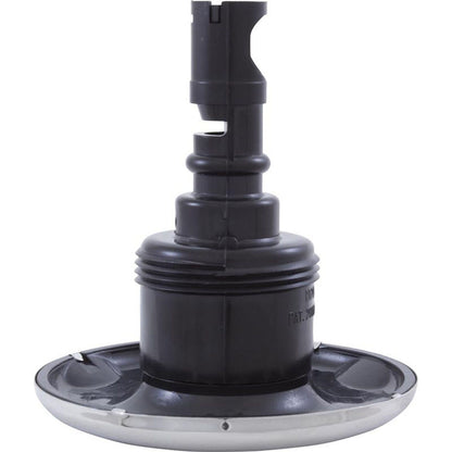 Jet Intl, RD Quantum, 3-3/8"fd, Twin Roto, solide, inox/noir, filetage